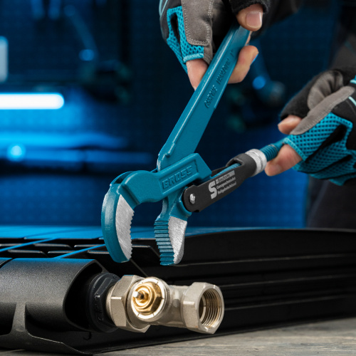 Ключ трубный рычажный 1, №1, цельнокованый, CrV, тип "S" Gross по ценам производителя в Воронеже с доставкой по всей России