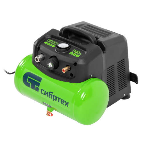 Компрессор воздушный безмаслянный BL 1100/6 1100Вт, ресивер 6 литров, 180 л/мин Сибртех по ценам производителя в Воронеже с доставкой по всей России