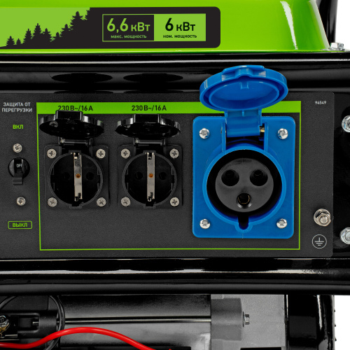 Генератор бензиновый БС-8000Э, 6,6 кВт, 230В, четырехтактный, 25 л, электростартер Сибртех по ценам производителя в Воронеже с доставкой по всей России