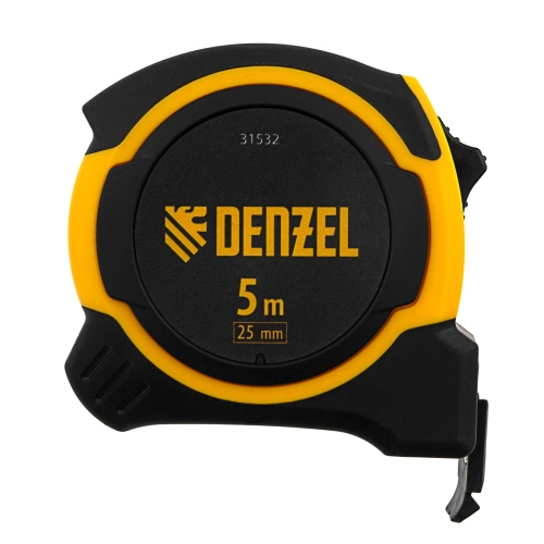 Рулетка 5м х 25мм, двухкомп. корпус, магнитный обрезиненный зацеп Denzel по ценам производителя в Воронеже с доставкой по всей России