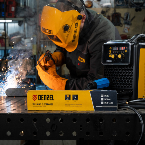 Электроды DER-3, диам. 3 мм, 5 кг, рутиловое покрытие Denzel по ценам производителя в Воронеже с доставкой по всей России
