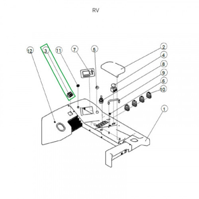 Переключатель стояночного тормоза для ричтрака RV (24V) по ценам производителя в Воронеже с доставкой по всей России