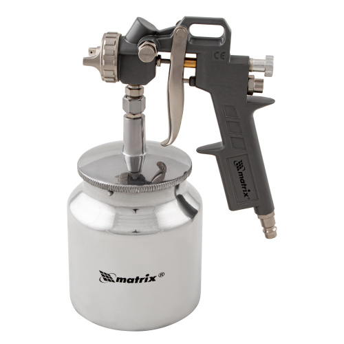 Набор пневмоинструмента, 5 предметов, быстросъемное соединение, краскораспылитель с нижним бачком Matrix по ценам производителя в Воронеже с доставкой по всей России