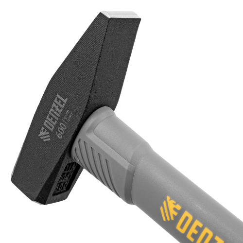 Молоток слесарный, 600 г, кованый, фибергласовая рукоятка c TPR покрытием Denzel по ценам производителя в Воронеже с доставкой по всей России