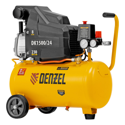 Компрессор воздушный DK1500/24, Х-PRO 1.5 кВт, 230 л/мин, 24 л Denzel по ценам производителя в Воронеже с доставкой по всей России