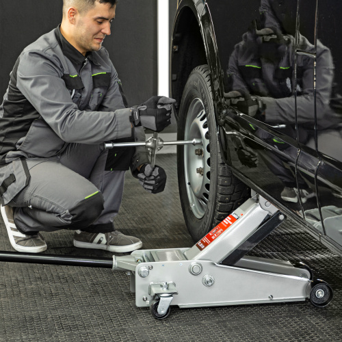 Домкрат гидравлический подкатной профессиональный, быстрый подъем, 3 т, 130-465 мм. Quick Matrix по ценам производителя в Воронеже с доставкой по всей России