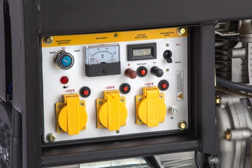 Генератор дизельный DD6300Е, 5.0 кВт, 220 В/50 Гц, 15 л, электростартер Denzel по ценам производителя в Воронеже с доставкой по всей России