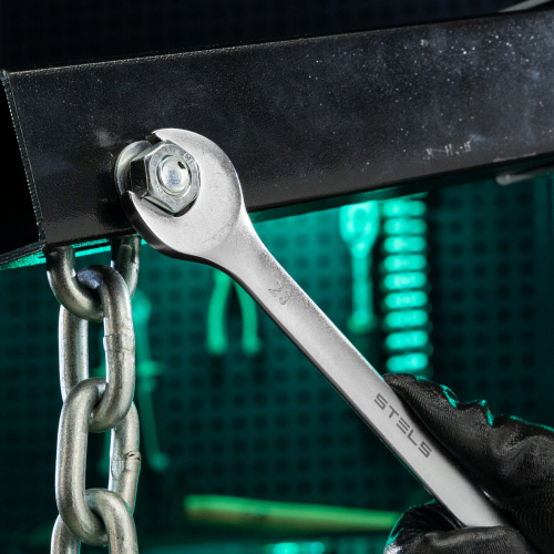 Ключ комбинированный, 23 мм, CrV, матовый хром Stels по ценам производителя в Воронеже с доставкой по всей России