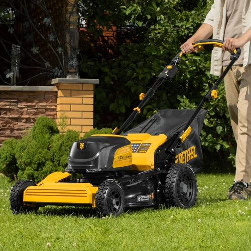 Газонокосилка аккумуляторная бесщет., RLMS560-62, привод, 560 мм, Li-ion, 62В Denzel по ценам производителя в Воронеже с доставкой по всей России