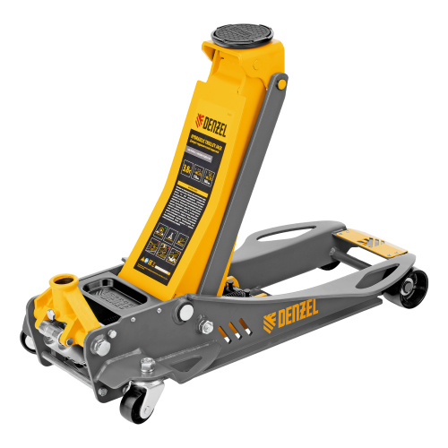 Домкрат гидравлический подкатной, 3,8 т, 110-580 мм, быстрый подъем, низкий подхват, проф. Denzel по ценам производителя в Воронеже с доставкой по всей России