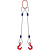 Строп канатный 2СК,  с 2 крюками 12,5Т x 4М по ценам производителя в Воронеже с доставкой по всей России