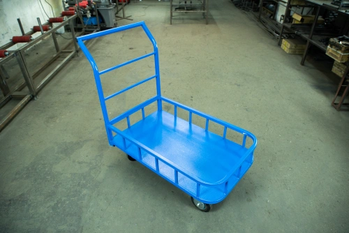 Тележка платформенная TOR ТП-МБ (600х1000) с бортами (колеса 160 мм) по ценам производителя в Воронеже с доставкой по всей России