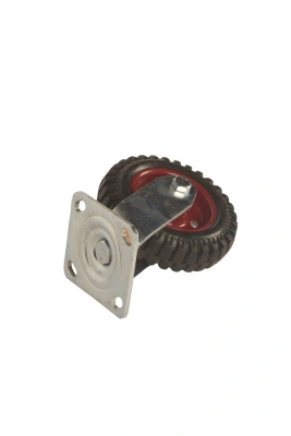 Колесо большегрузное поворотное PS 160 мм резина с протектором (F) по ценам производителя в Воронеже с доставкой по всей России