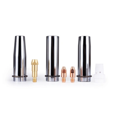 FoxWeld Набор комплектующих MIG-40 (2 наконечника, 3 сопла, 1 держ. након., 1 диффузор газ., пр-во FoxWeld/КНР) купить в Москве с доставкой по всей России | ProtosMarket.ru