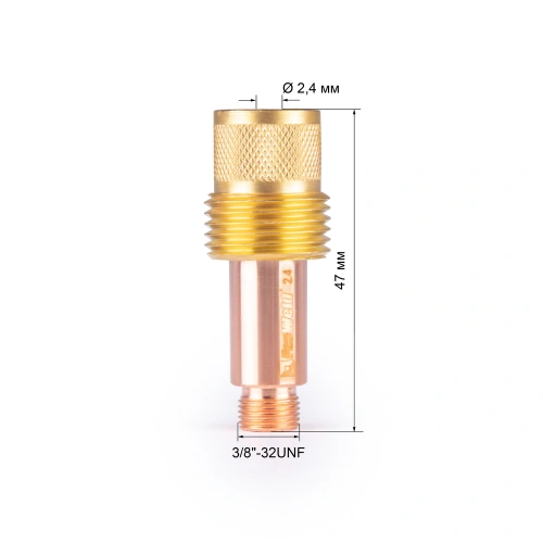 FoxWeld Корпус цанги 2,4мм газ.линза (701.0207/TE0006-24, пр-во FoxWeld/КНР) по ценам производителя в Воронеже с доставкой по всей России