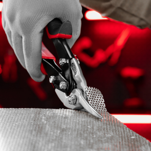 Ножницы по металлу, 250 мм, левый рез, сталь CRMO, двухкомпонентные рукоятки, PRO Matrix по ценам производителя в Воронеже с доставкой по всей России