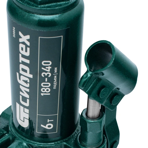 Домкрат гидравлический бутылочный, 6 т, 180-340 мм Сибртех по ценам производителя в Воронеже с доставкой по всей России