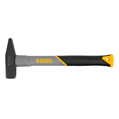 Молоток слесарный, 500 г, кованый, фибергласовая рукоятка c TPR покрытием Denzel по ценам производителя в Воронеже с доставкой по всей России
