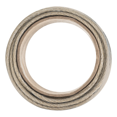 Трос металлополимерный прозрачный ПР-6.0, толщина 6.0 мм, моток 20 метров Сибртех по ценам производителя в Воронеже с доставкой по всей России