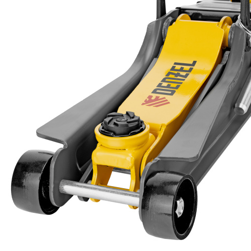 Домкрат гидравлический подкатной с фиксатором, 2,5 т, 85-385 мм Denzel по ценам производителя в Воронеже с доставкой по всей России