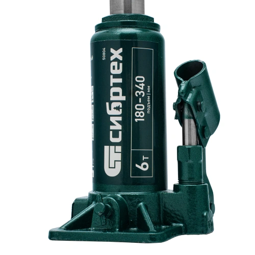 Домкрат гидравлический бутылочный, 6 т, 180-340 мм Сибртех по ценам производителя в Воронеже с доставкой по всей России