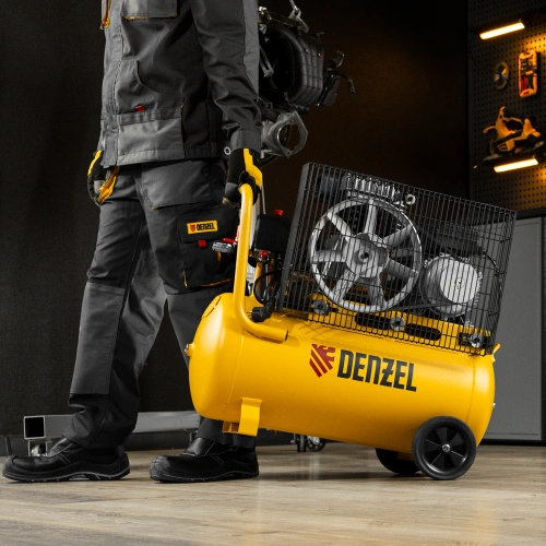 Компрессор воздушный BCI2300/50, ременный привод, 2.3 кВт, 50 литров, 400 л/мин Denzel по ценам производителя в Воронеже с доставкой по всей России