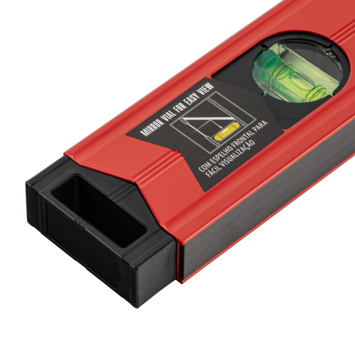 Уровень алюминиевый магнитный, 800 мм, фрезерованный, 3 глазка (1 зеркальный) усиленный Matrix по ценам производителя в Воронеже с доставкой по всей России