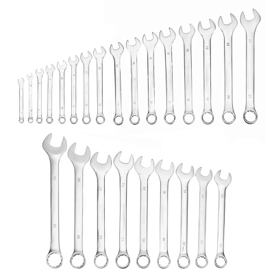 Набор ключей комбинированных, 6-32 мм, 25 шт, CrV, матовый хром Matrix по ценам производителя в Воронеже с доставкой по всей России