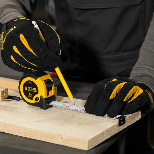 Рулетка 5м х 25мм, двухкомп. корпус, кнопка-пауза Denzel по ценам производителя в Воронеже с доставкой по всей России