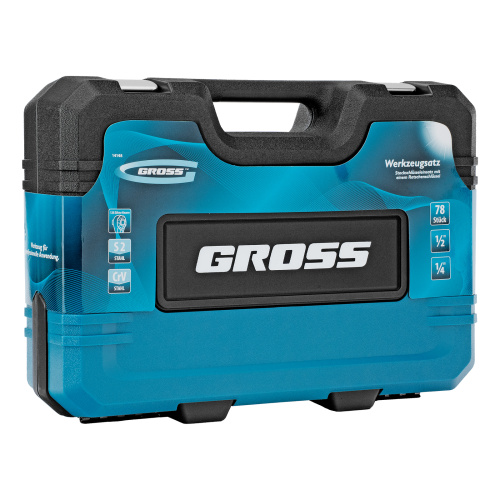 Набор инструментов, 1/4", 1/2", CrV, 120 зубьев, 78 предметов Gross по ценам производителя в Воронеже с доставкой по всей России
