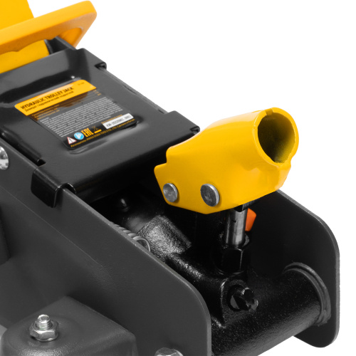 Домкрат гидравлический подкатной с фиксатором, 2,8 т, 135-385 мм Denzel по ценам производителя в Воронеже с доставкой по всей России