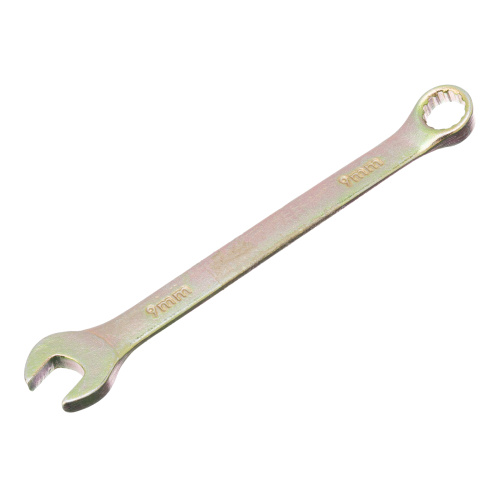 Ключ комбинированный, 9 мм, желтый цинк Сибртех по ценам производителя в Воронеже с доставкой по всей России
