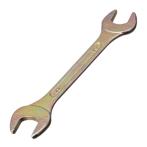 Ключ рожковый, 20 х 22 мм, желтый цинк Сибртех по ценам производителя в Воронеже с доставкой по всей России