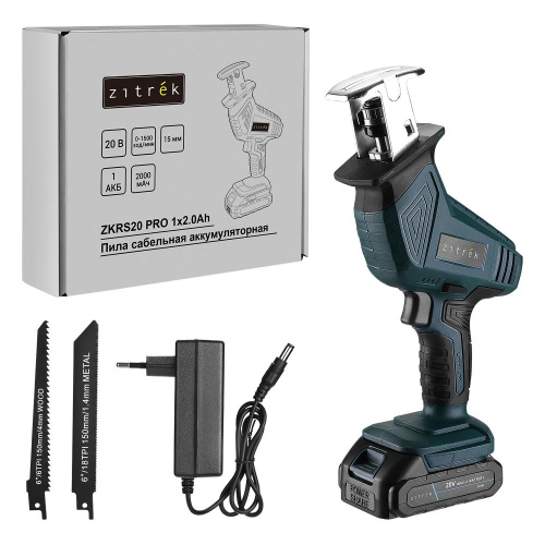 Пила сабельная аккумуляторная Zitrek ZKRS20 PRO, 20В, 1x2.0Ач по ценам производителя в Воронеже с доставкой по всей России