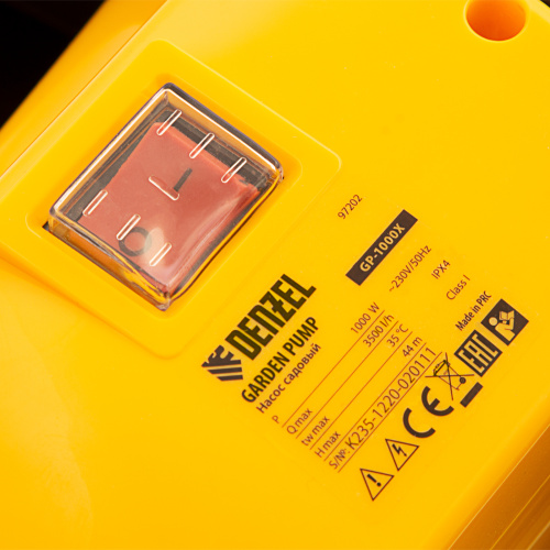 Садовый поверхностный насос GP 1000Х, 1000 Вт, 3500 л/ч, подъем 44 м, нержавейка Denzel по ценам производителя в Воронеже с доставкой по всей России