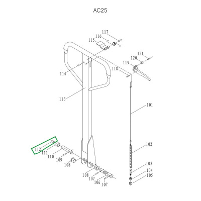 Втулка ролика ручки для гидравлических тележек DF25 по ценам производителя в Воронеже с доставкой по всей России