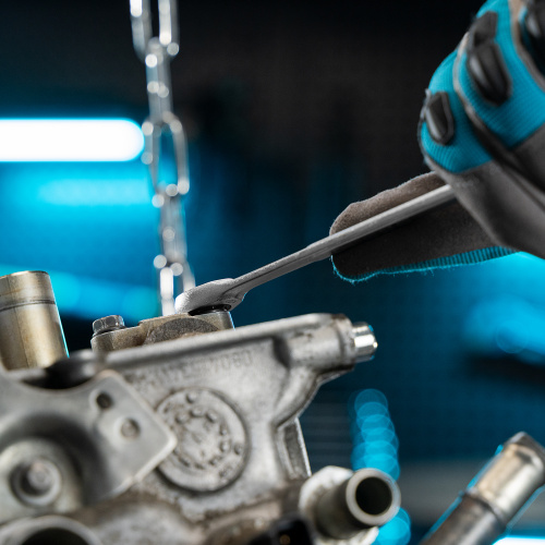 Набор ключей комбинированных трещоточных, количество зубьев 100, СRV, 7 шт, 8-19 мм Gross по ценам производителя в Воронеже с доставкой по всей России