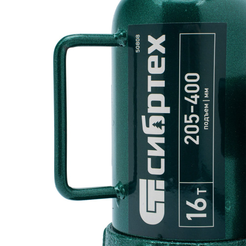 Домкрат гидравлический бутылочный, 16 т, 205-400 мм Сибртех по ценам производителя в Воронеже с доставкой по всей России