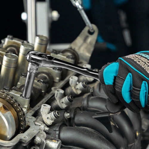 Ключ-трещотка 3/8", CrV, 90 зубьев, усиленный, хром Gross по ценам производителя в Воронеже с доставкой по всей России