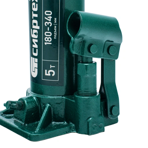Домкрат гидравлический бутылочный, 5 т, 180-340 мм, в пласт. кейсе Сибртех по ценам производителя в Воронеже с доставкой по всей России
