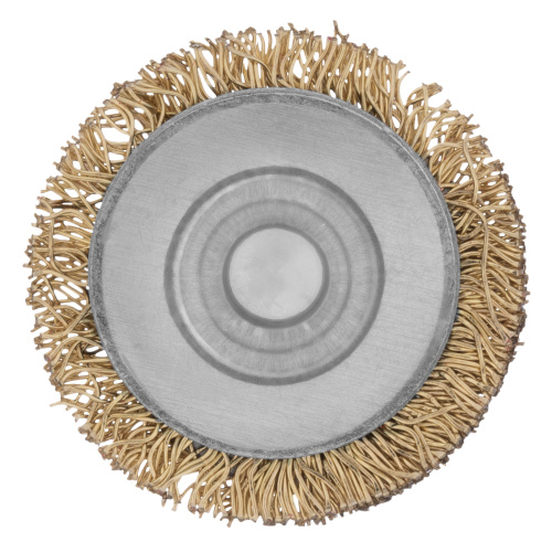 Щетка для дрели, 30 мм, плоская со шпилькой, латунированная витая проволока Matrix по ценам производителя в Воронеже с доставкой по всей России