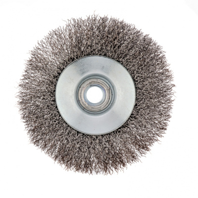 Щетка для УШМ, 115 мм, М14, "тарелка", витая проволока 0.3 мм Сибртех по ценам производителя в Воронеже с доставкой по всей России