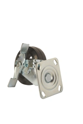 Колесо большегрузное поворотное SCdb 55 125 мм обрезиненное с тормозом (N) по ценам производителя в Воронеже с доставкой по всей России