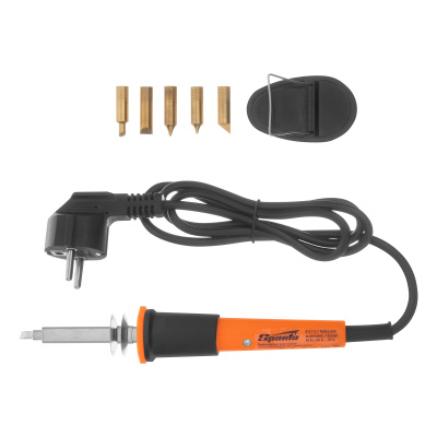 Набор для выжигания, 7 предметов: паяльник 30 Вт, подставка, жала сменные Sparta по ценам производителя в Воронеже с доставкой по всей России