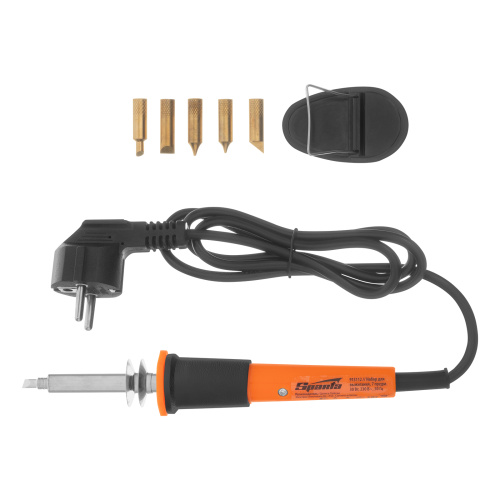 Набор для выжигания, 7 предметов: паяльник 30 Вт, подставка, жала сменные Sparta по ценам производителя в Воронеже с доставкой по всей России