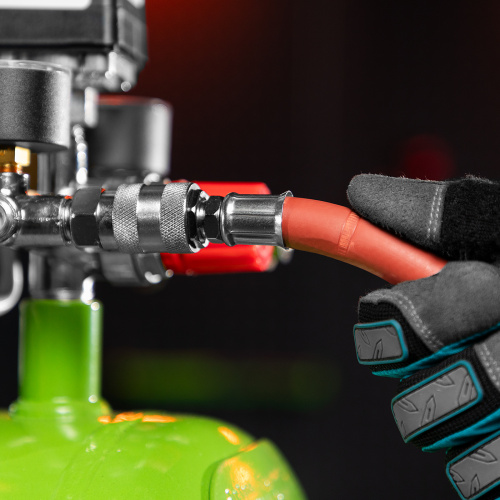 Шланг пневматический резиновый, 10 x 16 мм, 24 бар, армированный, быстросъемное соединение, 10 м Stels по ценам производителя в Воронеже с доставкой по всей России