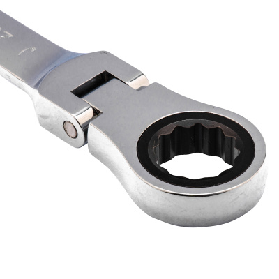 Ключ комбинированный трещоточный, 27 мм, CrV, шарнирный, зеркальный хром Matrix по ценам производителя в Воронеже с доставкой по всей России