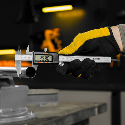 Штангенциркуль, 150 мм, электронный, с глубиномером Denzel по ценам производителя в Воронеже с доставкой по всей России