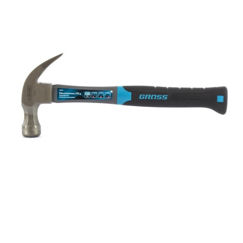 Молоток-гвоздодер, 570 г, фибергласовая трехкомпонентная рукоятка Gross по ценам производителя в Воронеже с доставкой по всей России