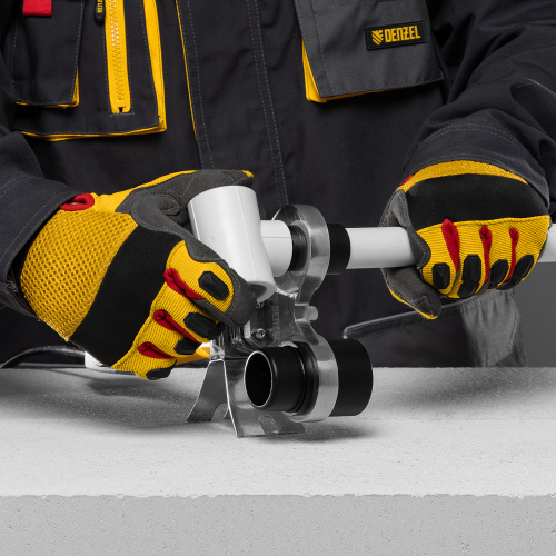 Аппарат для сварки пластиковых труб DWP-750, 750 Вт, 0-300 град, 4 насадки, 20-40 мм Denzel по ценам производителя в Воронеже с доставкой по всей России